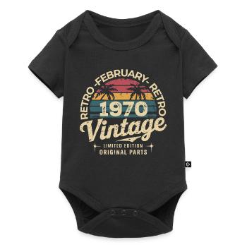 February 1970 | Awesome since February 1970 - Baby Premium short-sleeve bodysuit - black - Front