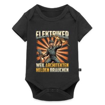 Electrician Shirt for Craftsman Heroes - Baby Premium short-sleeve bodysuit - black - Front