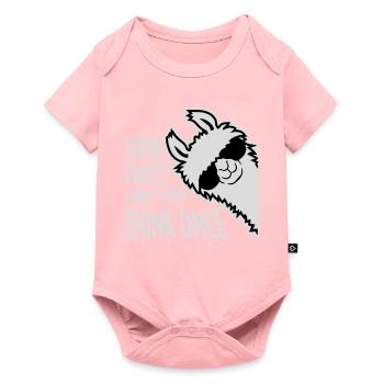 Think Twice? I Don't Even Think Once Lustig Spruch - Baby Premium short-sleeve bodysuit - rose - Front