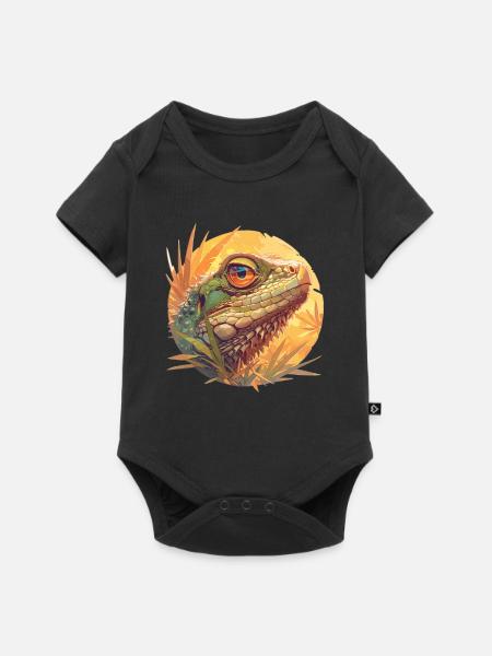 Eidechsen Eidechse - Baby Premium Kurzarmbody - Schwarz