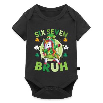 La licorne Saint-Patrick - Body à manches courtes Premium Bébé - noir - Devant