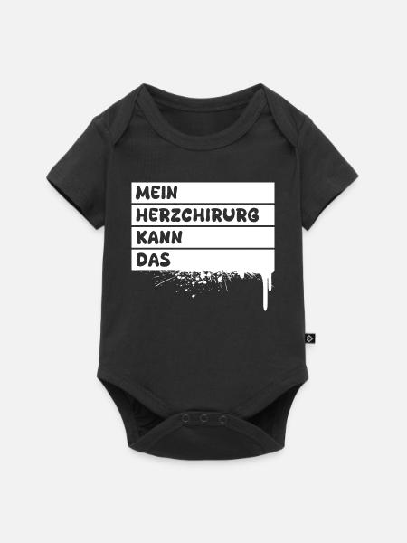 Herzchirurg als Handwerker - Baby Premium Kurzarmbody - Schwarz