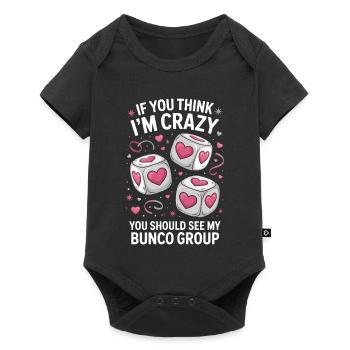 Bunco Sayings Dice Game Funny Bunco Gift - Baby Premium short-sleeve bodysuit - black - Front