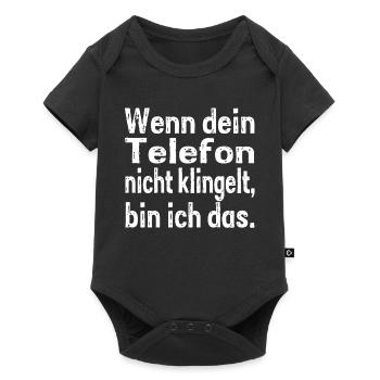 If your phone doesn't ring, that's me. - Baby Premium short-sleeve bodysuit - black - Front