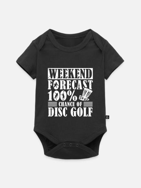 Disc Golf Geschenke Discgolf - Baby Premium Kurzarmbody - Schwarz