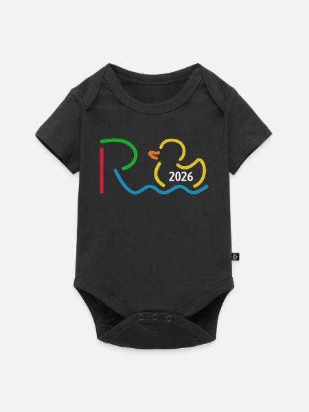 Rente 2026 - Ruhestand - Pension - Baby Premium Kurzarmbody - Schwarz