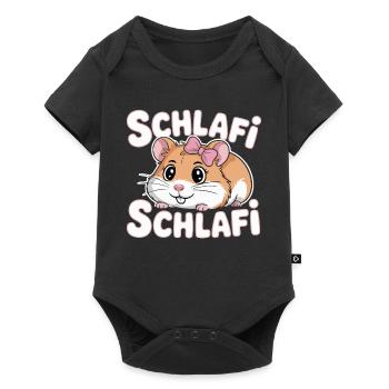 Schlafi Schlafi Hamster Design - Body à manches courtes Premium Bébé - noir - Devant