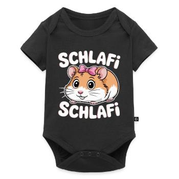 Schlafi Schlafi Hamster Design - Body à manches courtes Premium Bébé - noir - Devant