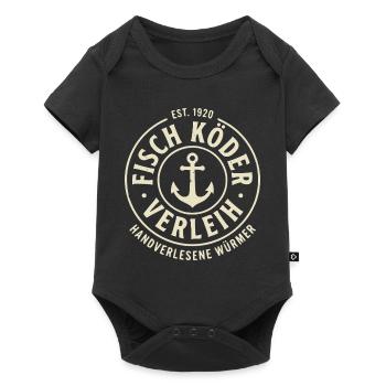 Angler Shirt, Fish Bait Rental, Hoodie, Mug - Baby Premium short-sleeve bodysuit - black - Front