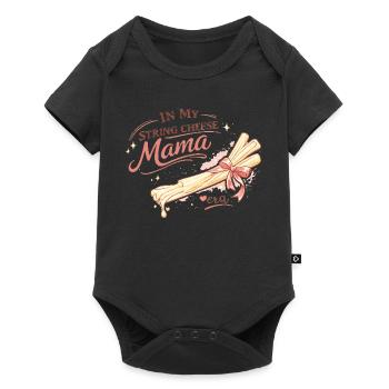 In My String Cheese Mama Era – Funny Mom Shirt - Baby Premium short-sleeve bodysuit - black - Front