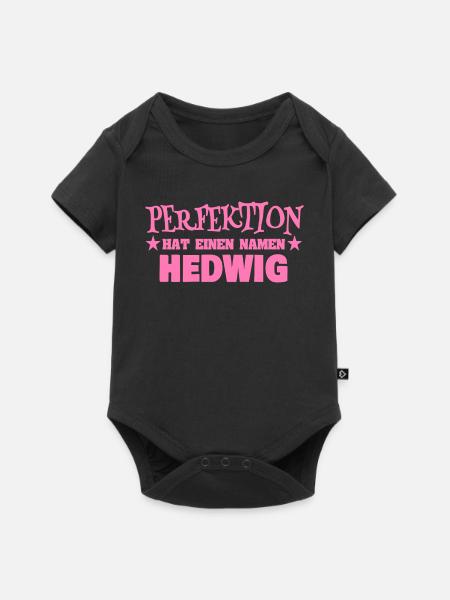 Geschenk für Hedwig - Baby Premium Kurzarmbody - Schwarz