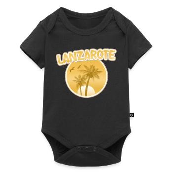 Gift for Lanzarote - Baby Premium short-sleeve bodysuit - black - Front