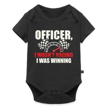 Officer I Wasnt Racing I Was Winning - Baby Premium short-sleeve bodysuit - black - Front