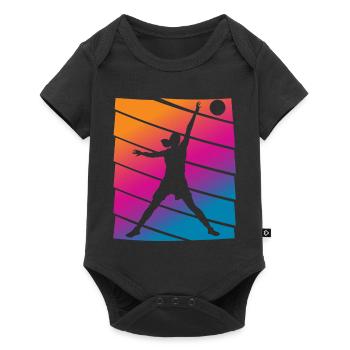 Basketball player - Baby Premium short-sleeve bodysuit - black - Front