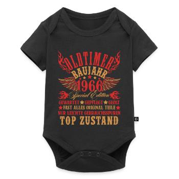 60th Birthday 60 Years Decoration 1965 Gift Funny - Baby Premium short-sleeve bodysuit - black - Front