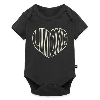 Limone sul Garda Typo Heart - Body à manches courtes Premium Bébé - noir - Devant