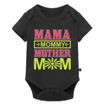 Maman Maman Maman Mignonne chemise cadeau de maternité - Body à manches courtes Premium Bébé - noir - Devant