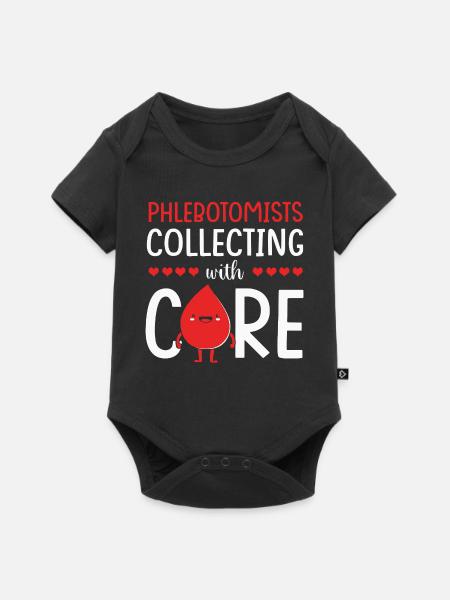 Blutspende Blut Blutspender - Baby Premium Kurzarmbody - Schwarz