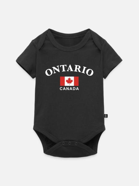 Ontario, Kanada - Baby Premium Kurzarmbody - Schwarz