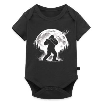 Joueur de flûte Bigfoot - Body à manches courtes Premium Bébé - noir - Devant