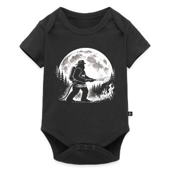 Bigfoot Firefighter - Baby Premium short-sleeve bodysuit - black - Front
