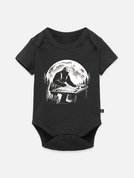 Bigfoot Architekt - Baby Premium Kurzarmbody - Schwarz