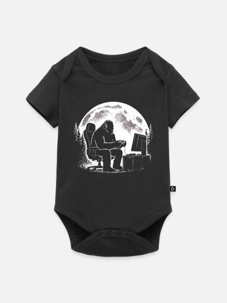 Bigfoot Gamer - Baby Premium Kurzarmbody - Schwarz