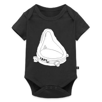 Duchamp Fountain Urinal Art Funny Line Sketch - Baby Premium short-sleeve bodysuit - black - Front