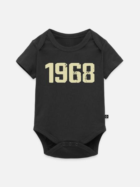 Jubiläum 1968 - Baby Premium Kurzarmbody - Schwarz