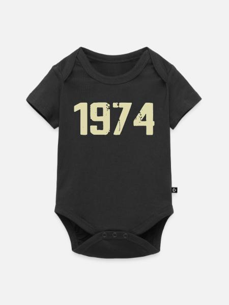 Jubiläum 1974 - Baby Premium Kurzarmbody - Schwarz
