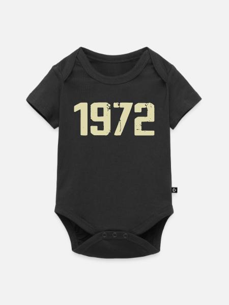 Jubiläum 1972 - Baby Premium Kurzarmbody - Schwarz