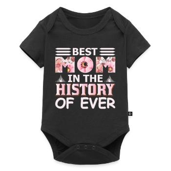 Meilleur cadeau de fête des mères drôle de l’histoire - Body à manches courtes Premium Bébé - noir - Devant