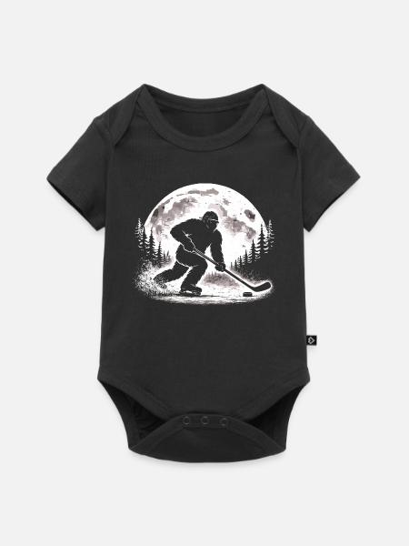 Bigfoot Eishockeyspieler - Baby Premium Kurzarmbody - Schwarz