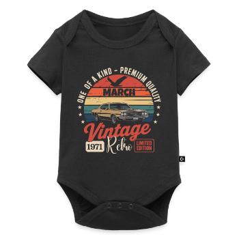 Anniversaire Mars 1971 Année Édition Limitée 1971 - Body à manches courtes Premium Bébé - noir - Devant