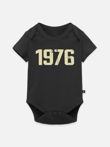 Jubiläum 1976 - Baby Premium Kurzarmbody - Schwarz