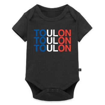 Toulon, France, France - Baby Premium short-sleeve bodysuit - black - Front