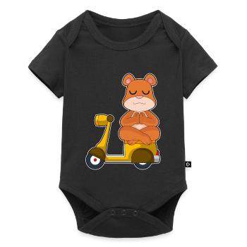 Bär Scooter - Body à manches courtes Premium Bébé - noir - Devant
