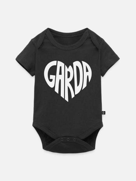 Garda Herzschrift Logo - Baby Premium Kurzarmbody - Schwarz
