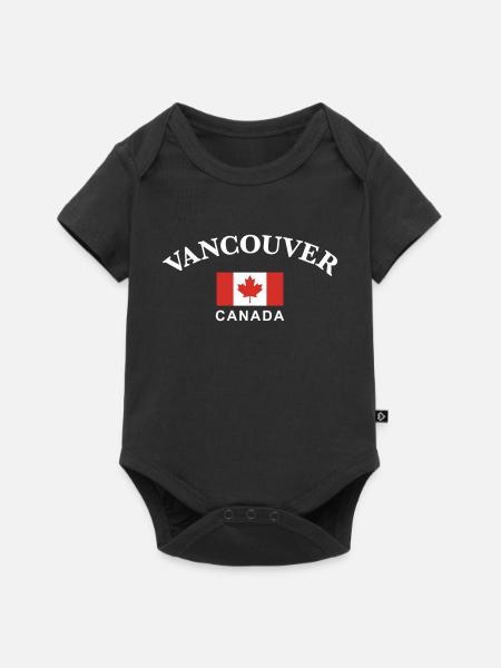 Vancouver, Kanada - Baby Premium Kurzarmbody - Schwarz