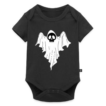 Crâne de fantôme - Body à manches courtes Premium Bébé - noir - Devant