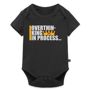 Trop réfléchir en processus Drôle de dicto sombre Logo - Body à manches courtes Premium Bébé - noir - Devant