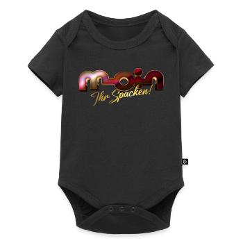 Moin ihr Spacken! - Baby Premium Kurzarmbody - Schwarz - Vorne