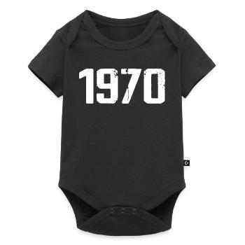 1970 - Body à manches courtes Premium Bébé - noir - Devant