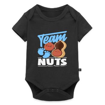 Team Nuts Funny Gender Reveal Boy - Baby Premium short-sleeve bodysuit - black - Front