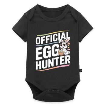 Official Egg Hunter Easter Bunny Easter Humor - Baby Premium short-sleeve bodysuit - black - Front