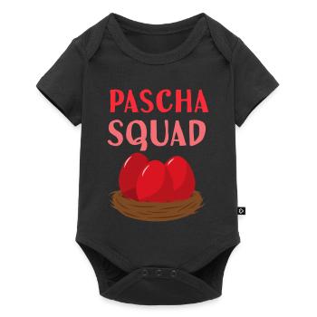 Escouade grecque de Pâques orthodoxe - Body à manches courtes Premium Bébé - noir - Devant