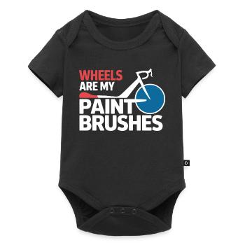 Professional Bicycle Acrobatics Performance Art  - Baby Premium short-sleeve bodysuit - black - Front