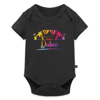 Design de lunettes de soleil d’été pour les palmiers de Dubaï - Body à manches courtes Premium Bébé - noir - Devant