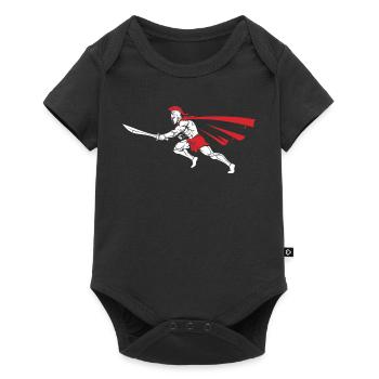 Spartan Attack Sword Mascot Spartan Dash - Baby Premium short-sleeve bodysuit - black - Front
