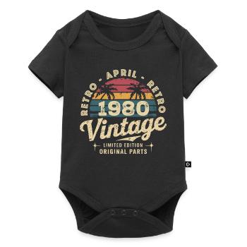 Avril 1980 - April 1980 - Baby Premium short-sleeve bodysuit - black - Front